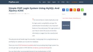 
                            10. Simple PHP Login System Using MySQL and jQuery AJAX ...
