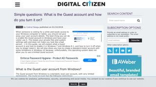 
                            2. Simple questions: What is the Guest account and how do you turn it on ...