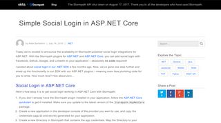 
                            5. Simple Social Login in ASP.NET Core - Stormpath …