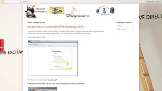 
                            3. Simple Way to Customize OWA Exchange 2010…. - …