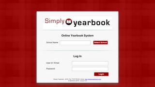 
                            6. Simply Yearbook Online Yearbook Design Log-In