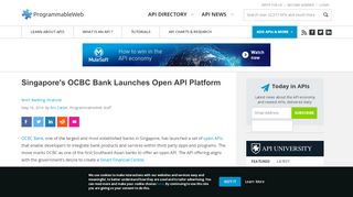 
                            5. Singapore's OCBC Bank Launches Open API Platform ...