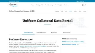 
                            10. Single-Family – Uniform Collateral Data Portal - FreddieMac