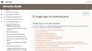 
                            8. Single Sign-On Authentication - docs.oracle.com