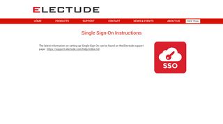 
                            1. SINGLE SIGN-ON INSTRUCTIONS - electude.com