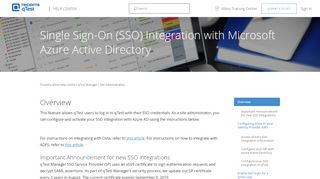 
                            8. Single Sign-On (SSO) Integration with Microsoft Azure Active Directory ...