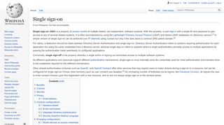 
                            1. Single sign-on - Wikipedia