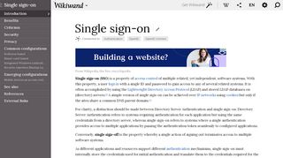 
                            5. Single sign-on - Wikiwand