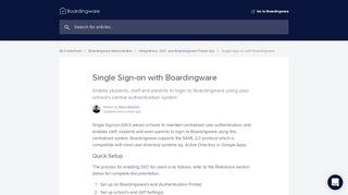 
                            5. Single Sign-on with Boardingware | Help Guide