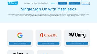 
                            7. Single Sign On with Mathletics