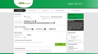 
                            9. Single Trip Travel Insurance from Asda