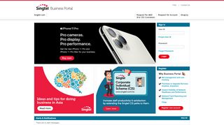 
                            3. Singtel Business Portal