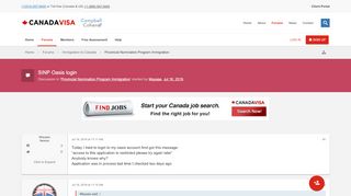 
                            4. SINP Oasis login - Canadavisa.com