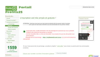 
                            3. S'inscrire - Portail Profits25 - Google Sites