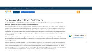 
                            7. Sir Alexander Tilloch Galt Facts - Biography - YourDictionary