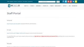 
                            2. Sir George Monoux College - Staff Portal