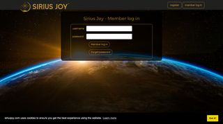 
                            3. Sirius Joy - Member log in