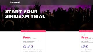 
                            2. SiriusXM Free Trial | SiriusXM