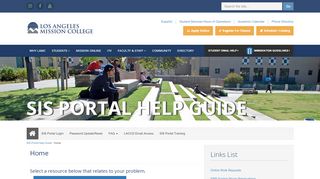 
                            5. SIS Portal Help Guide - Los Angeles Mission College