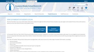 
                            3. SISK12 Login / SISK12 Parent/Student Login - Evanston