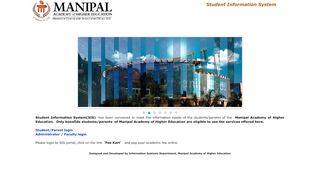 
                            3. sis.manipal.edu - SIS Portal