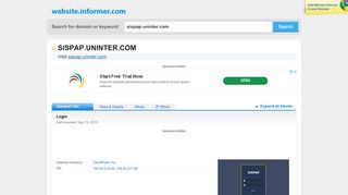
                            6. sispap.uninter.com at Website Informer. Login. Visit ...