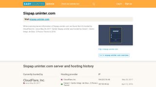 
                            4. Sispap.uninter.com server and hosting history
