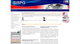 
                            8. sispg.upe.br - Atenção Pesquisadores da UPE