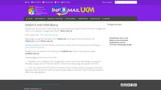 
                            3. Sistem E-mel UKM (Baru) • Infomail UKM