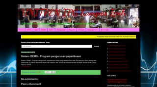 
                            9. Sistem ITEMS - Program pengurusan peperiksaan