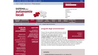 
                            9. Sistema delle autonomie locali - anagrafe degli …