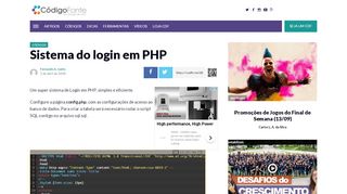 
                            7. Sistema do login em PHP | Código Fonte - Tecnologia de [a-Z]