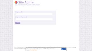 
                            4. Site Admin Login - Independent Usborne Organiser