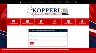 
                            1. Site Administration Login - Kopperl Independent School District