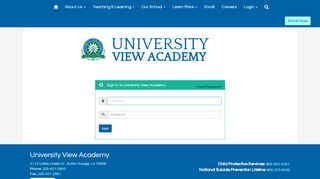 
                            3. Site Administration Login - University View Academy
