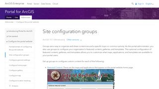 
                            6. Site configuration groups—Portal for ArcGIS (10.7 and 10.7.1) | ArcGIS ...