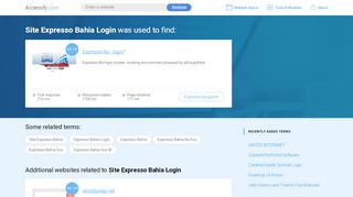 
                            1. Site Expresso Bahia Login at top.accessify.com
