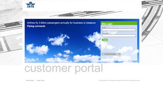 
                            2. Site Login - IATA portal