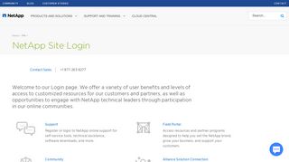 
                            2. Site Login | NetApp