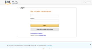 
                            2. Site Login - partnercentral.awspartner.com