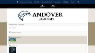 
                            6. Site Logins - Andover eCademy