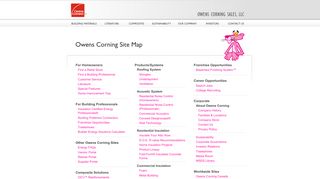 
                            9. Site Map - Owens Corning