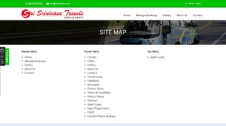 
                            4. Site Map - srisrinivasatravels.com