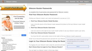 
                            2. Sitecom Router Passwords - Port Forward