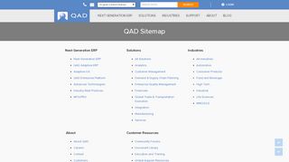
                            4. Sitemap | QAD - QAD.com