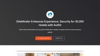 
                            9. SiteMinder Enhances Experience, Security for 30000 Hotels with Auth0