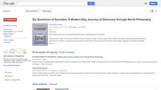 
                            9. Six Questions of Socrates: A Modern-Day Journey of Discovery through ...