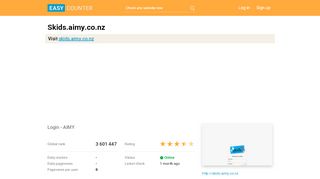 
                            7. Skids.aimy.co.nz: Login - AIMY - Easy Counter