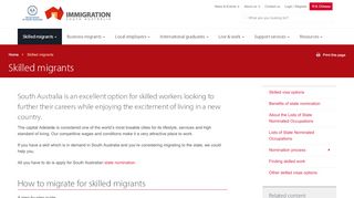 
                            6. Skilled migrants - migration.sa.gov.au