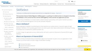 
                            5. SkillSelect - Australian Visa Bureau